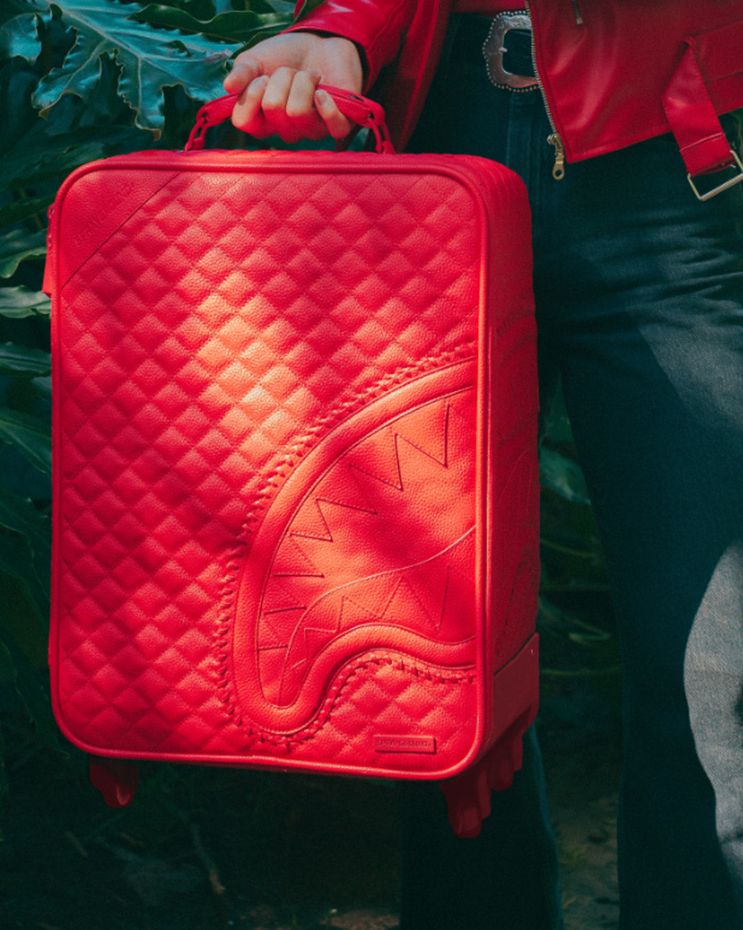 RED RIVIERA JETSETTER CARRY-ON LUGGAGE