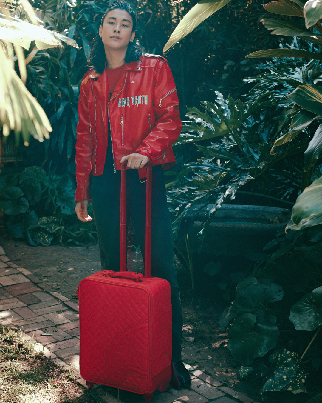 RED RIVIERA JETSETTER CARRY-ON LUGGAGE